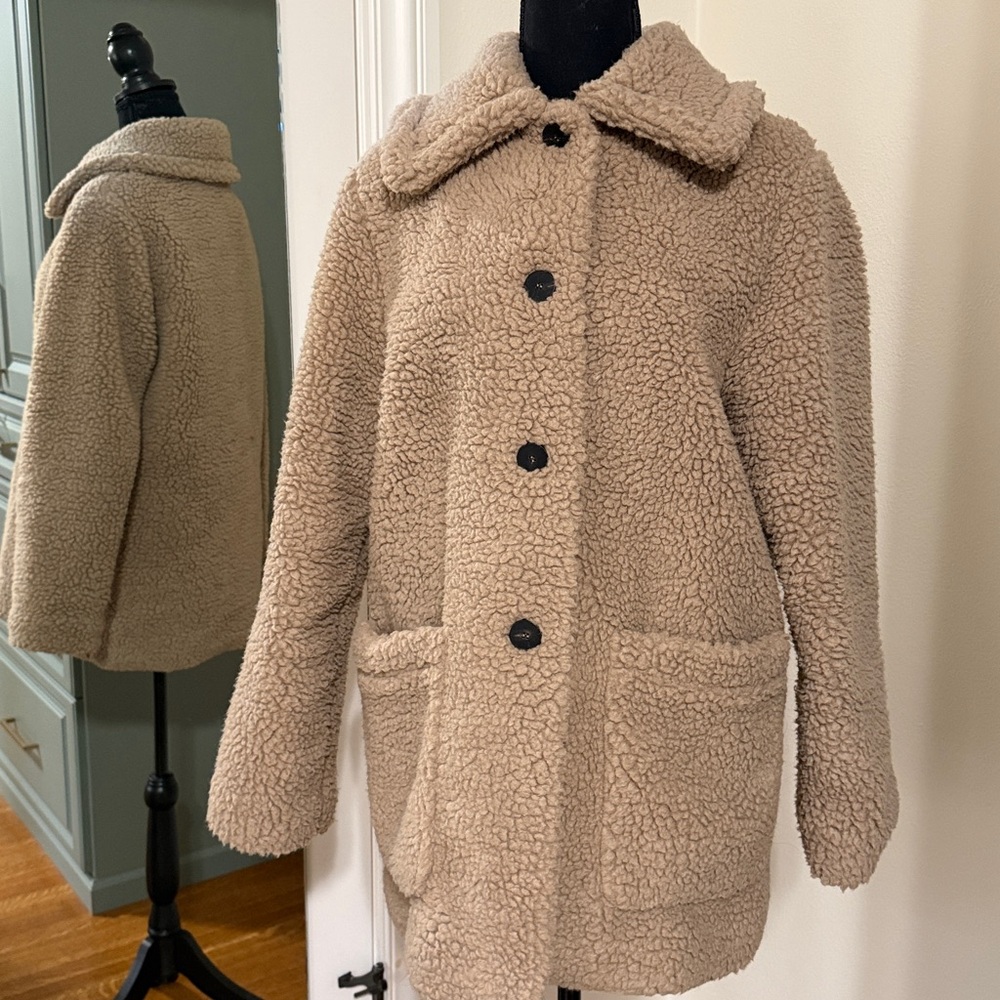 NWT Harris Wharf London Teddy car coat with Tags